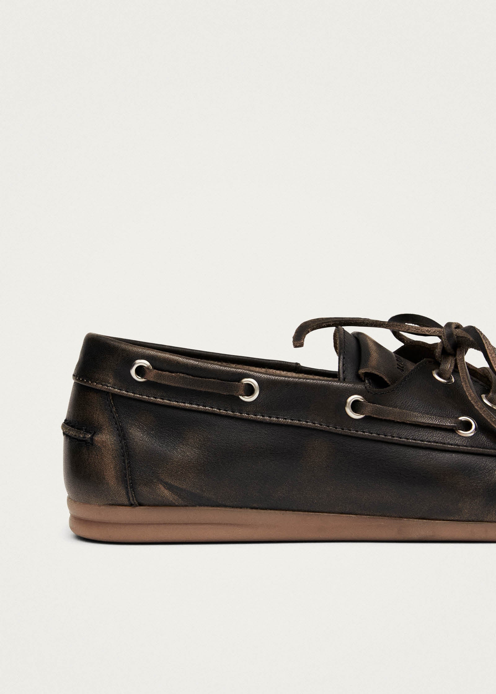 Rowan Brushed Brown Leather Loafers - Image 7