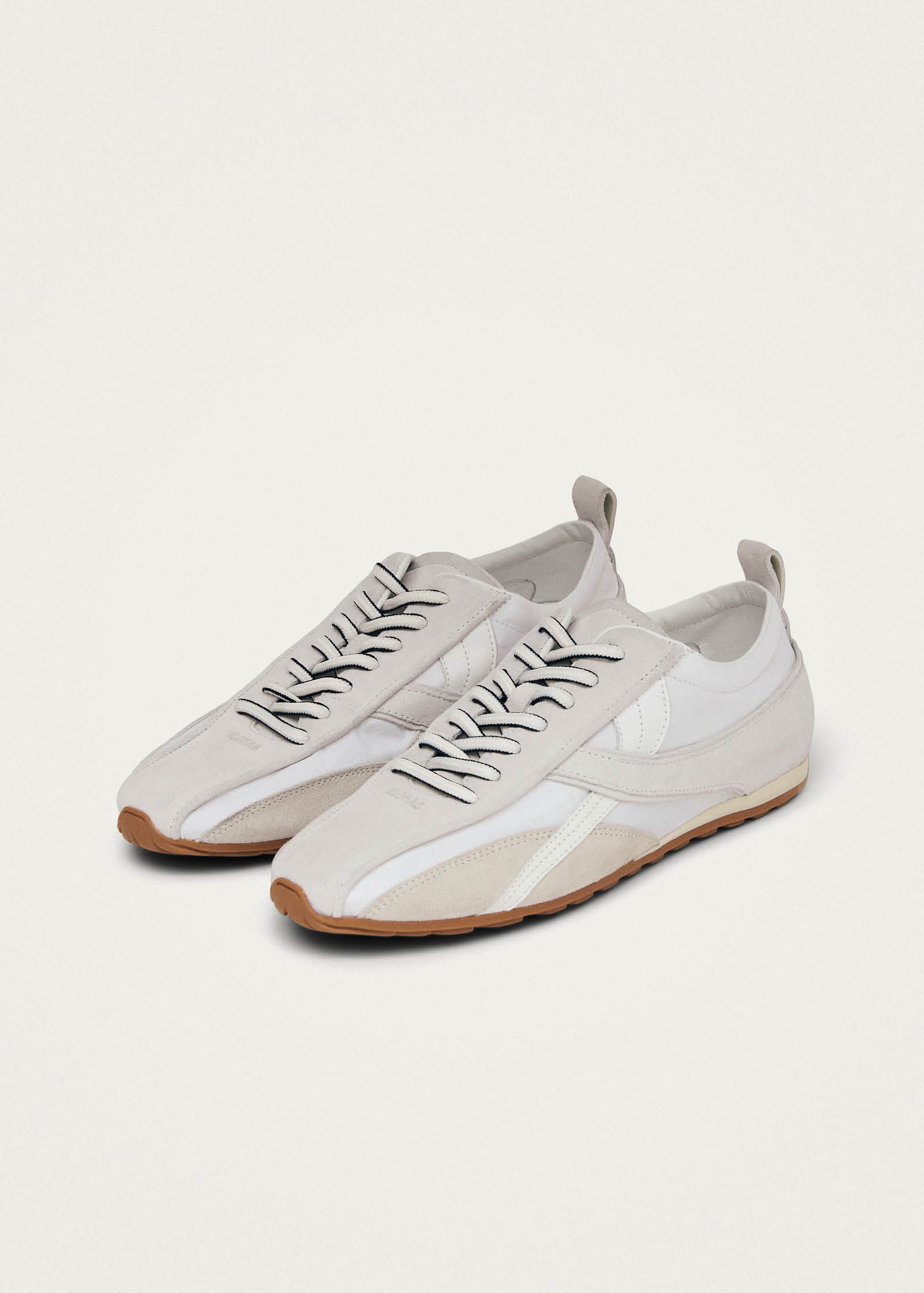Tb.304 Nylon All White Leather Sneakers - Image 7