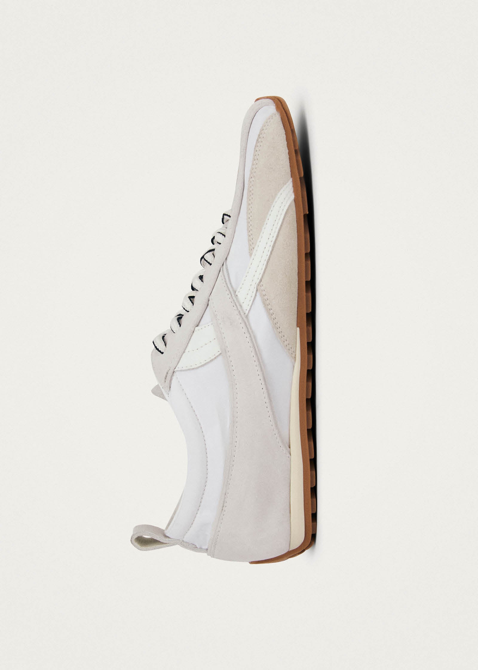 Tb.304 Nylon All White Leather Sneakers - Image 4