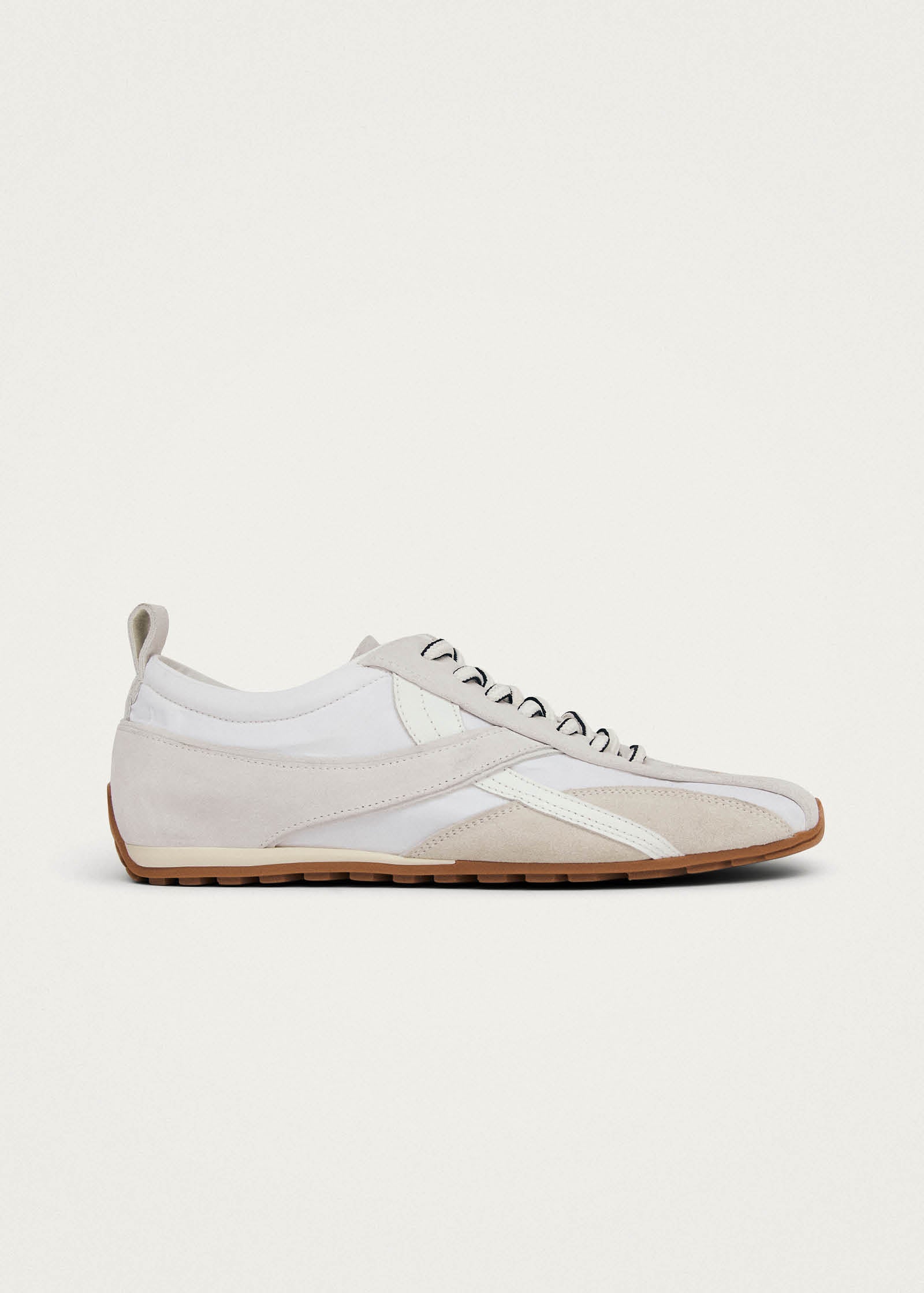 Tb.304 Nylon All White Leather Sneakers