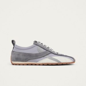 Tb.304 Nylon Grey Leather Sneakers