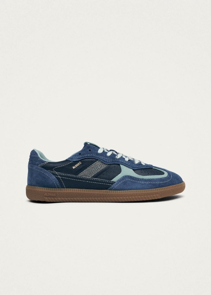 Tb.490 Rife Grain Cobalt Leather Sneakers