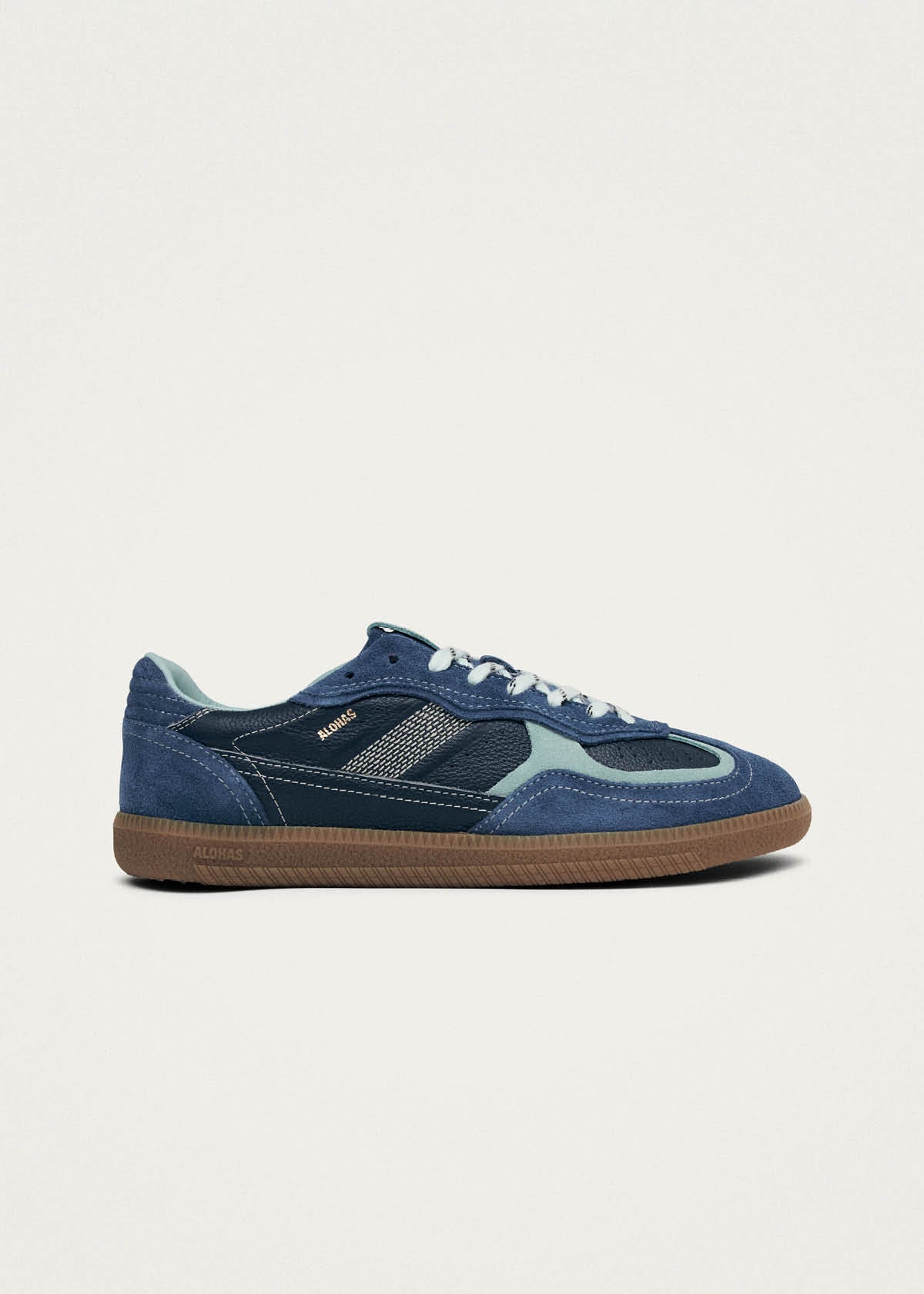Tb.490 Rife Grain Cobalt Leather Sneakers