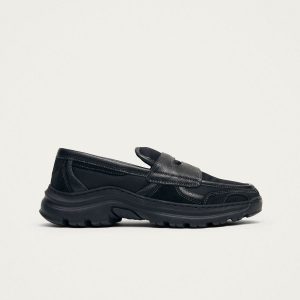 Tb.60 Black Leather Sneakers
